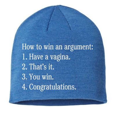 How To Win An Argument Have A Vagina Sustainable Beanie