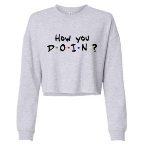 How You Doin? Cropped Pullover Crew