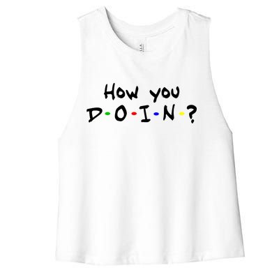 How You Doin? Women's Racerback Cropped Tank