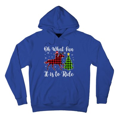 Horse Oh What Fun It Is To Ride Christmas Xmas Girls Great Gift Hoodie