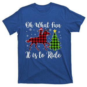 Horse Oh What Fun It Is To Ride Christmas Xmas Girls Great Gift T-Shirt