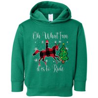 Horse Oh What Fun It Is To Ride Christmas Xmas Toddler Hoodie