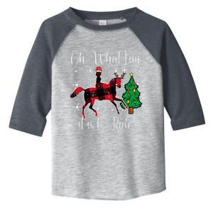 Horse Oh What Fun It Is To Ride Christmas Xmas Toddler Fine Jersey T-Shirt