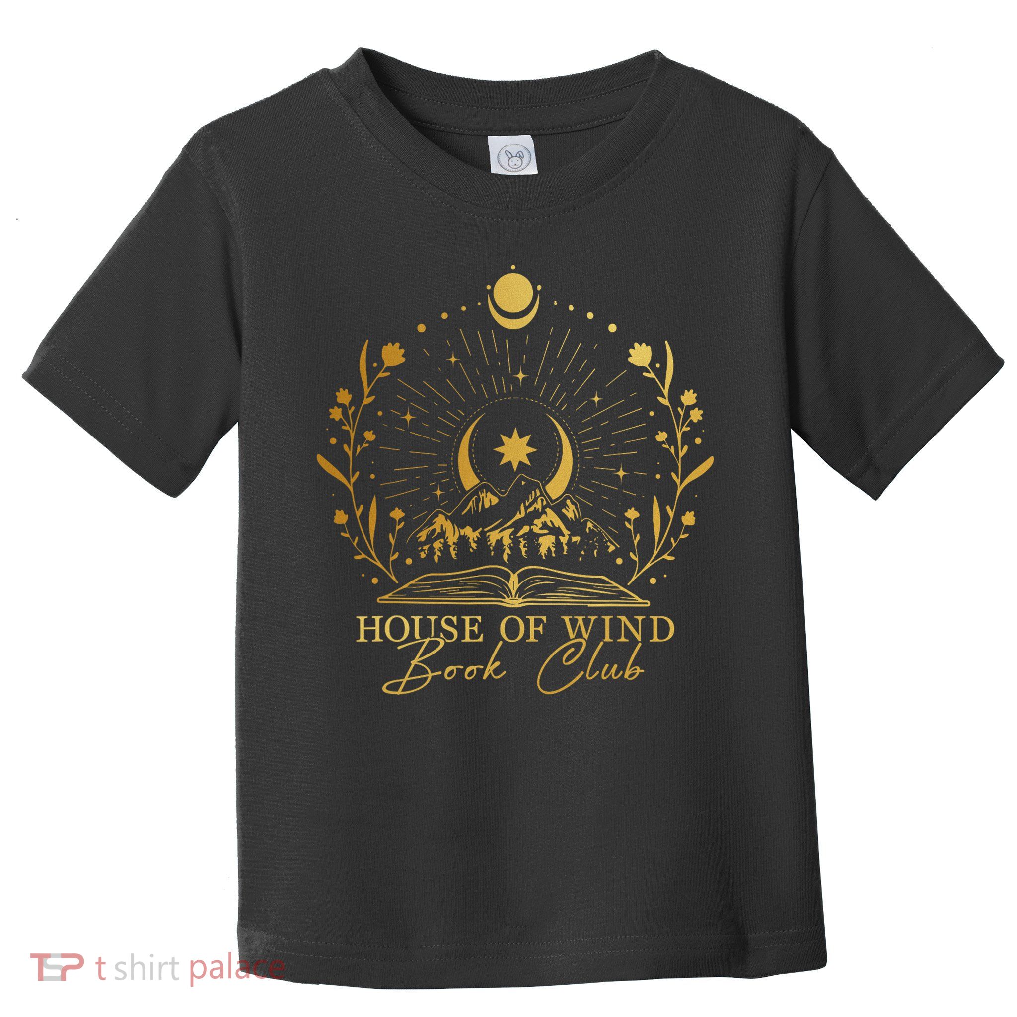 House Of Wind Book Club Vintage Mountain Wildflowers Bookish Toddler T-Shirt