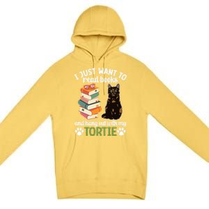 Hang Out With My Tortie Cat Owner Tortoiseshell Cat Lover Gift Premium Pullover Hoodie