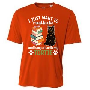 Hang Out With My Tortie Cat Owner Tortoiseshell Cat Lover Gift Cooling Performance Crew T-Shirt