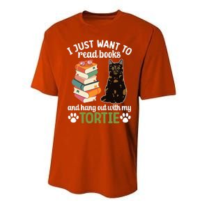 Hang Out With My Tortie Cat Owner Tortoiseshell Cat Lover Gift Performance Sprint T-Shirt