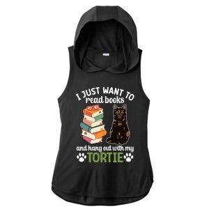 Hang Out With My Tortie Cat Owner Tortoiseshell Cat Lover Gift Ladies PosiCharge Tri-Blend Wicking Draft Hoodie Tank