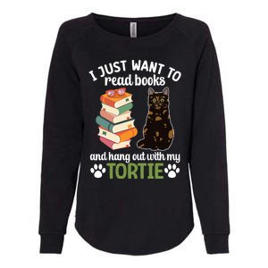 Hang Out With My Tortie Cat Owner Tortoiseshell Cat Lover Gift Womens California Wash Sweatshirt