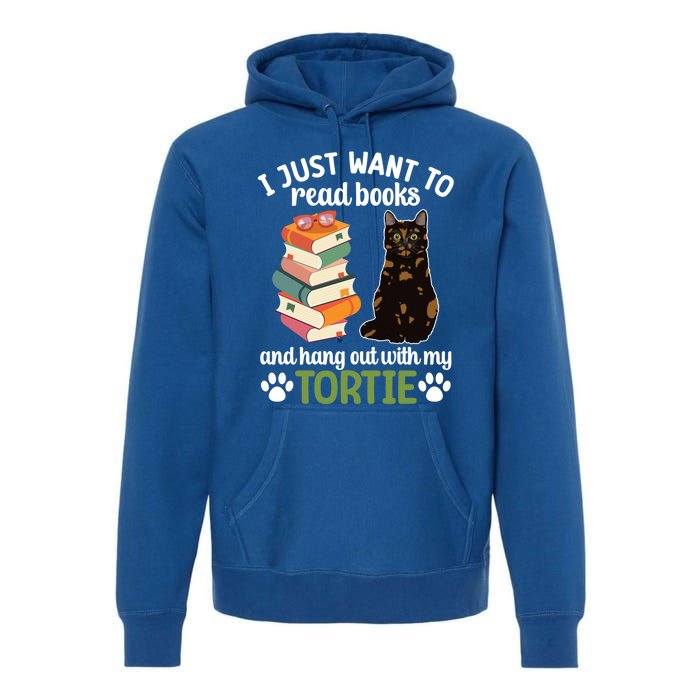 Hang Out With My Tortie Cat Owner Tortoiseshell Cat Lover Gift Premium Hoodie