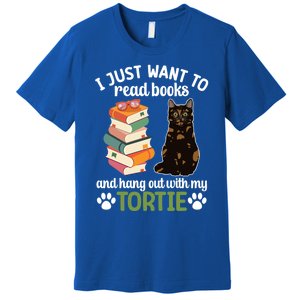 Hang Out With My Tortie Cat Owner Tortoiseshell Cat Lover Gift Premium T-Shirt