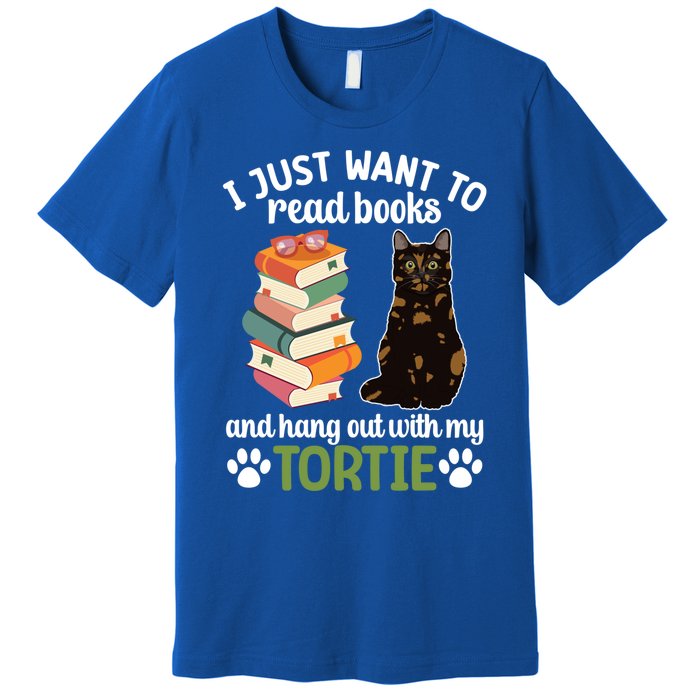 Hang Out With My Tortie Cat Owner Tortoiseshell Cat Lover Gift Premium T-Shirt