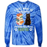 Hang Out With My Tortie Cat Owner Tortoiseshell Cat Lover Gift Tie-Dye Long Sleeve Shirt