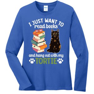 Hang Out With My Tortie Cat Owner Tortoiseshell Cat Lover Gift Ladies Long Sleeve Shirt