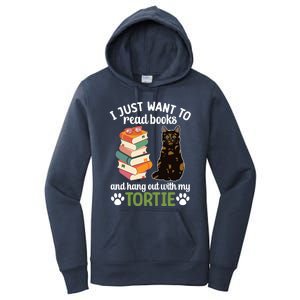 Hang Out With My Tortie Cat Owner Tortoiseshell Cat Lover Gift Women's Pullover Hoodie