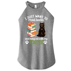 Hang Out With My Tortie Cat Owner Tortoiseshell Cat Lover Gift Women's Perfect Tri Rocker Tank