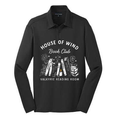 House Of Wind Book Club Silk Touch Performance Long Sleeve Polo