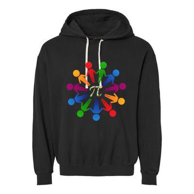 Happy Outfit With Pi Day Gift Garment-Dyed Fleece Hoodie
