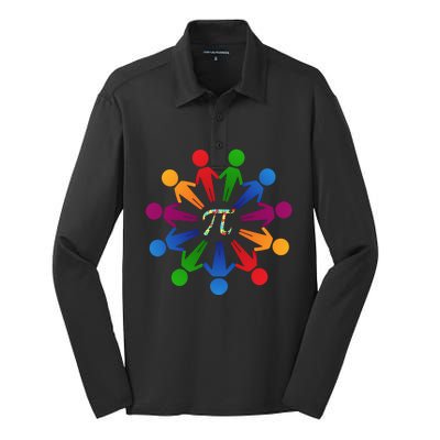 Happy Outfit With Pi Day Gift Silk Touch Performance Long Sleeve Polo