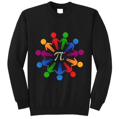 Happy Outfit With Pi Day Gift Tall Sweatshirt