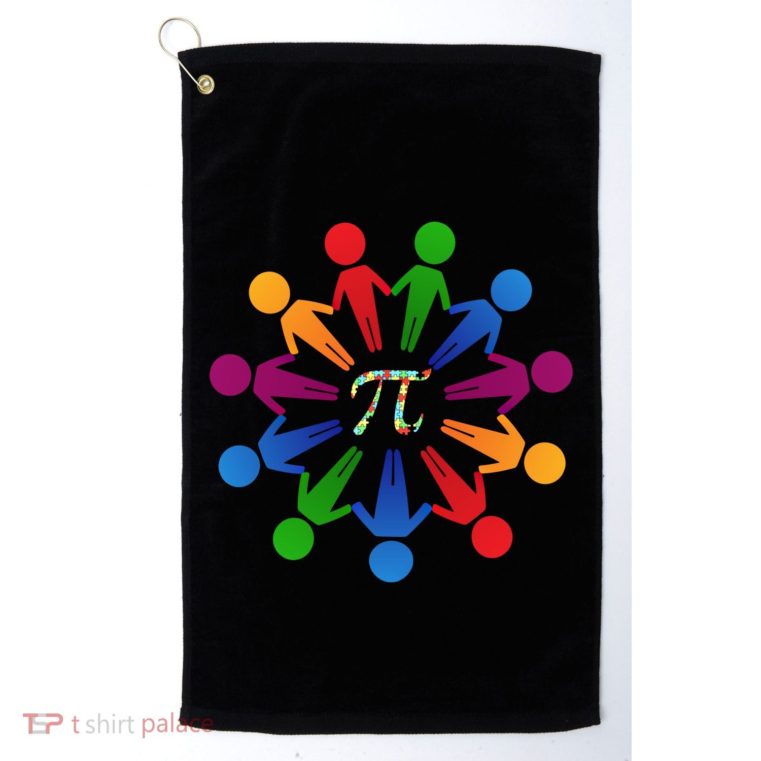 Happy Outfit With Pi Day Gift Golf Towel