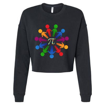 Happy Outfit With Pi Day Gift Cropped Pullover Crew