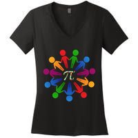 Happy Outfit With Pi Day Gift Women's V-Neck T-Shirt