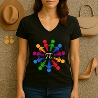 Happy Outfit With Pi Day Gift Women's V-Neck T-Shirt