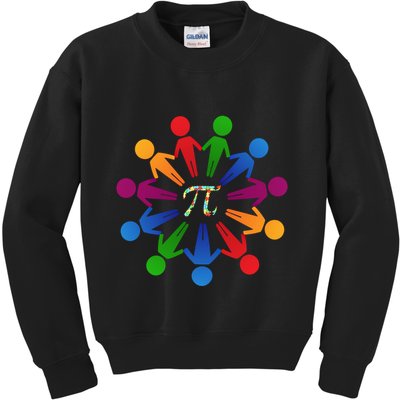 Happy Outfit With Pi Day Gift Kids Sweatshirt