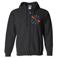 Happy Outfit With Pi Day Gift Full Zip Hoodie