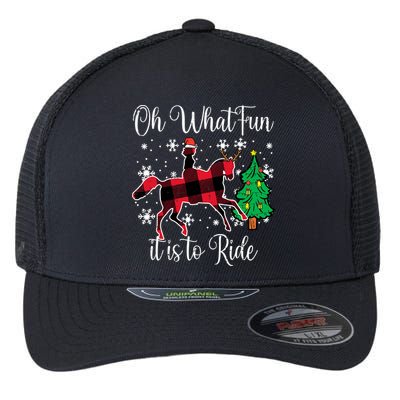 Horse Oh What Fun It Is To Ride Christmas Xmas Girls  Flexfit Unipanel Trucker Cap