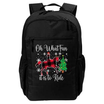 Horse Oh What Fun It Is To Ride Christmas Xmas Girls  Backpack