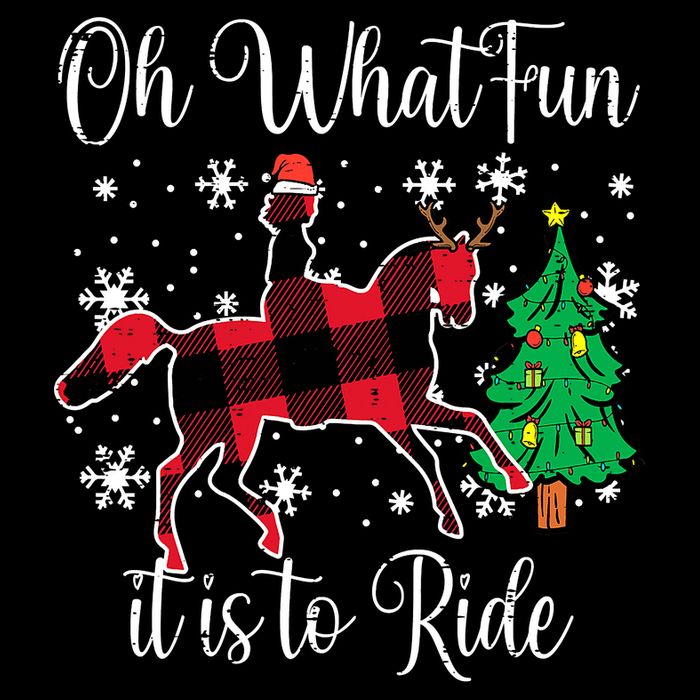 Horse Oh What Fun It Is To Ride Christmas Xmas Girls  16 in Basic Backpack
