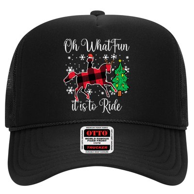 Horse Oh What Fun It Is To Ride Christmas Xmas Girls  Hat
