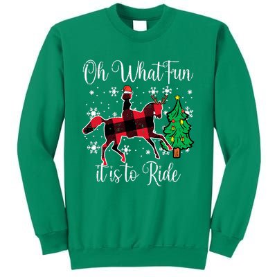 Horse Oh What Fun It Is To Ride Christmas Xmas Girls  Sweatshirt