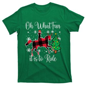 Horse Oh What Fun It Is To Ride Christmas Xmas Girls  T-Shirt