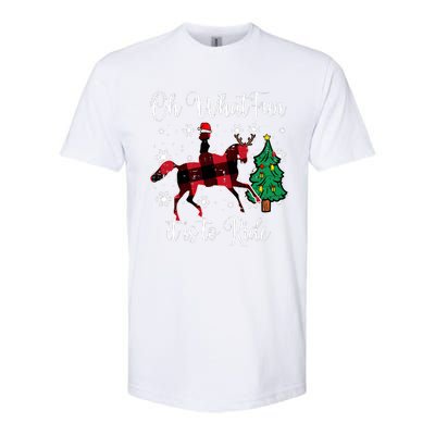 Horse Oh What Fun It Is To Ride Christmas Xmas Girls Women Softstyle® CVC T-Shirt