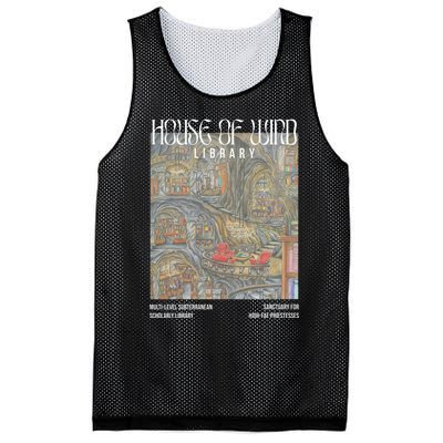 House Of Wind Library Velaris Throne Of Glass Mesh Reversible Basketball Jersey Tank