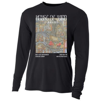 House Of Wind Library Velaris Throne Of Glass Cooling Performance Long Sleeve Crew