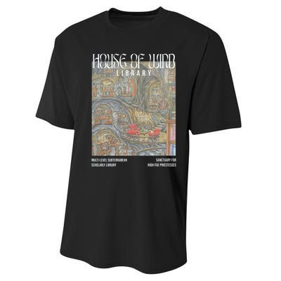 House Of Wind Library Velaris Throne Of Glass Performance Sprint T-Shirt