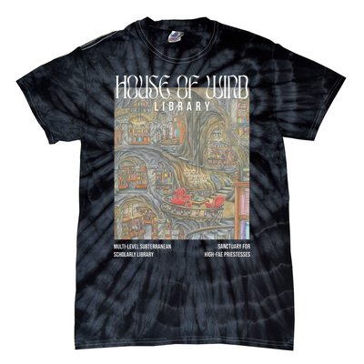 House Of Wind Library Velaris Throne Of Glass Tie-Dye T-Shirt