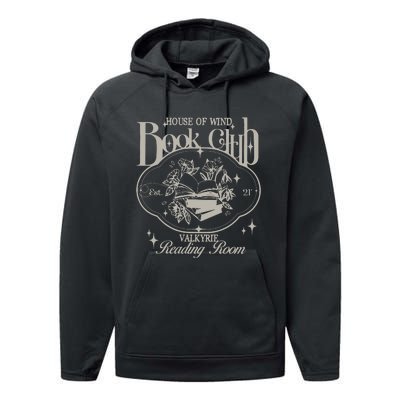 House Of Wind Book Club Acotar Library Velaris Performance Fleece Hoodie