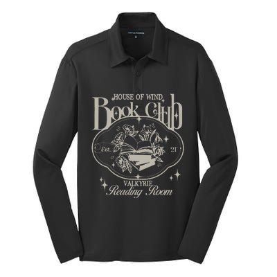 House Of Wind Book Club Acotar Library Velaris Silk Touch Performance Long Sleeve Polo