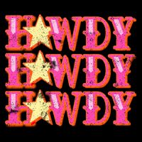 Howdy Rodeo Western Retro Vintage Country Southern Apron