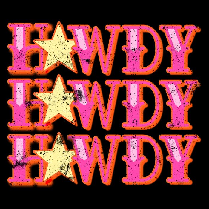 Howdy Rodeo Western Retro Vintage Country Southern Apron