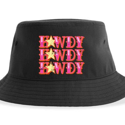 Howdy Rodeo Western Retro Vintage Country Southern Sustainable Bucket Hat