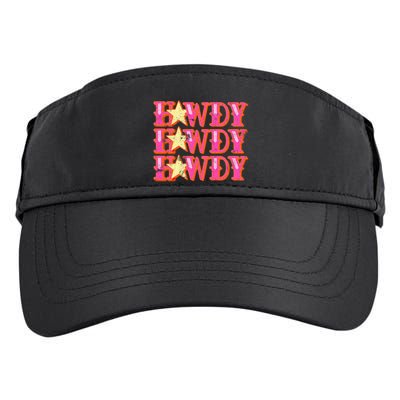 Howdy Rodeo Western Retro Vintage Country Southern Adult Drive Performance Visor