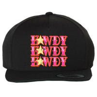 Howdy Rodeo Western Retro Vintage Country Southern Wool Snapback Cap