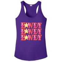 Howdy Rodeo Western Retro Vintage Country Southern Ladies PosiCharge Competitor Racerback Tank