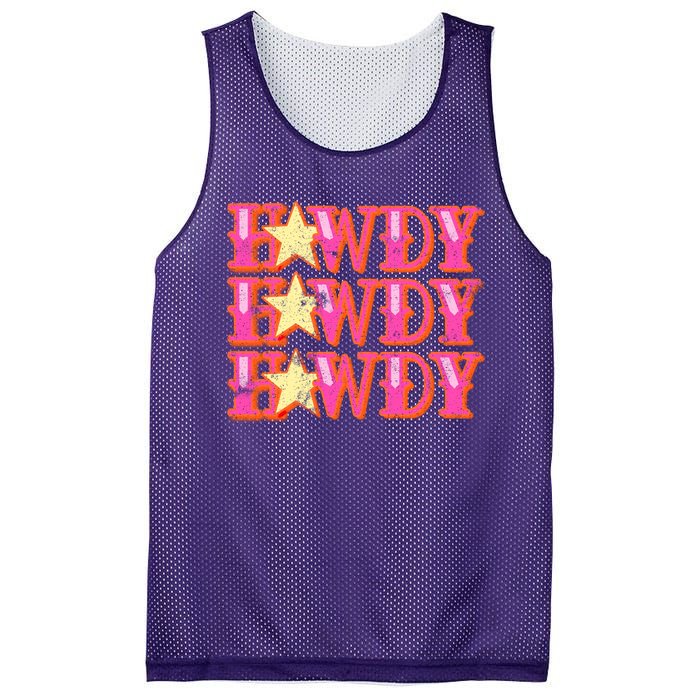 Howdy Rodeo Western Retro Vintage Country Southern Mesh Reversible Basketball Jersey Tank